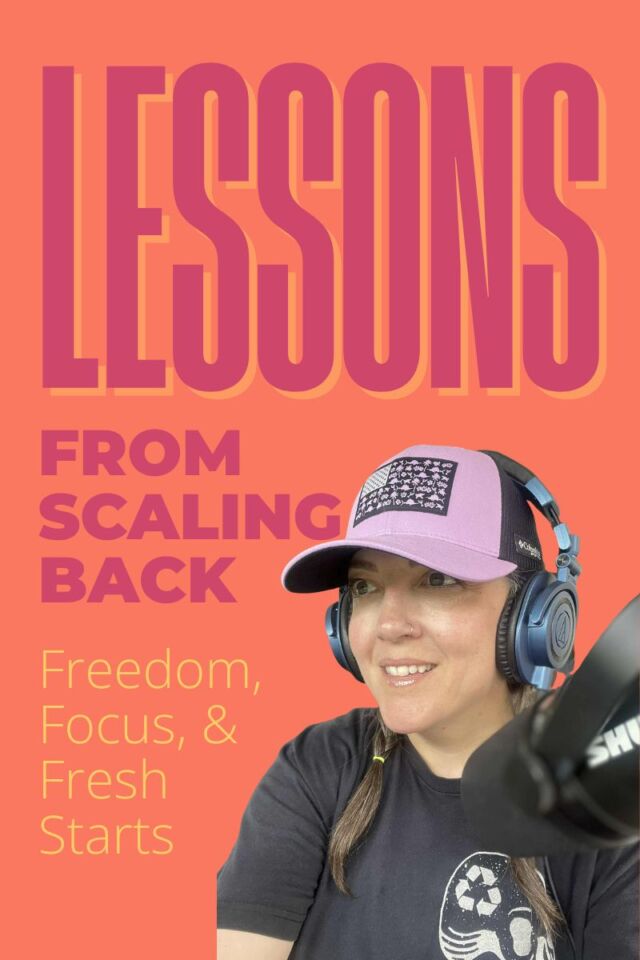 Oct 2 2025 - CC Blog - Lessons from scaling back free focus & fresh starts